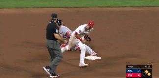 Edmundo Sosa conecta su primer imparable en MLB