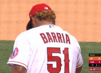 Los ponches de Jaime Barría en la temporada 2020